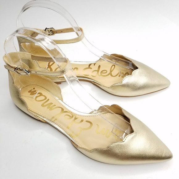 sam edelman ankle strap flats
